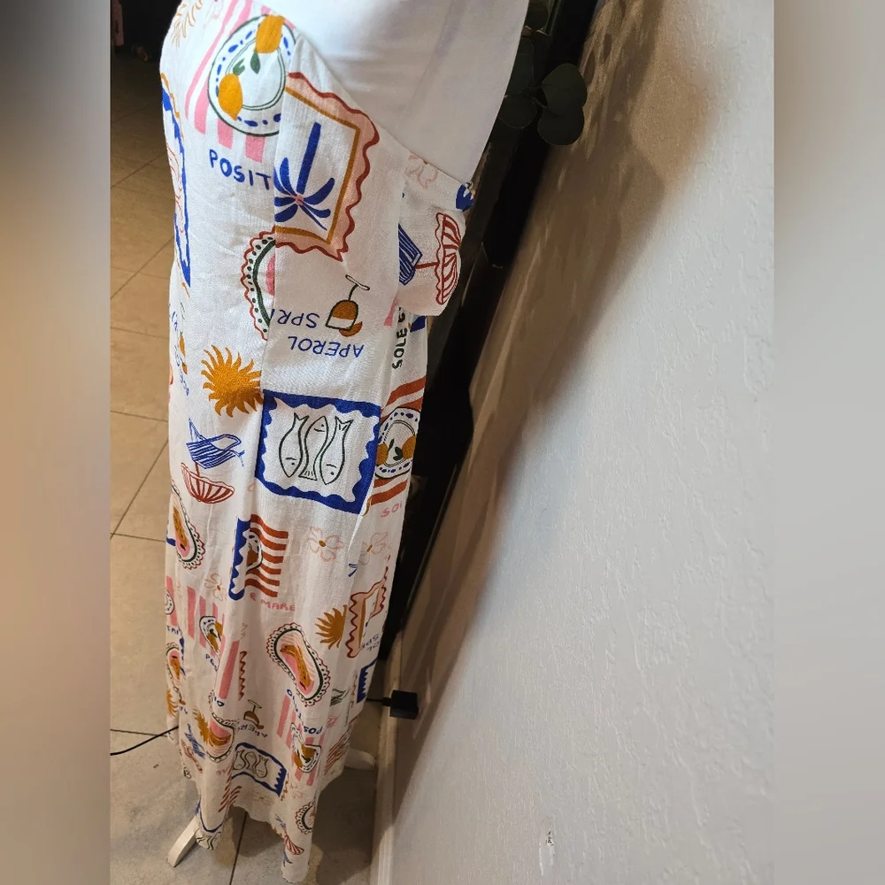 Paper Heart Australia Colorful Graphic Print Maxi Dress - Picture 3 of 9